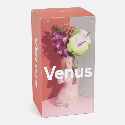 Ваза для цветов venus, 31 см, розовая 7