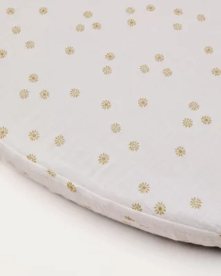 Нижняя простыня для колыбели Olna из 100% хлопка с принтом солнца 40X75X5 CM 4