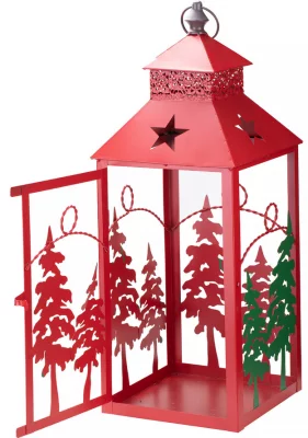 Набор из двух фонарей под свечи Xmas 25X25X67 / 18X18X47 CM 4