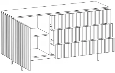 Комод Mikko 153X44X78 CM 5