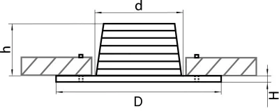 Встраиваемый точечный светильник Leddy 9X9X1 CM 3