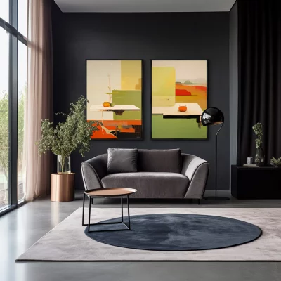 Набор из двух постеров на холсте The Lunch time 75X105 / 75X105 CM 4