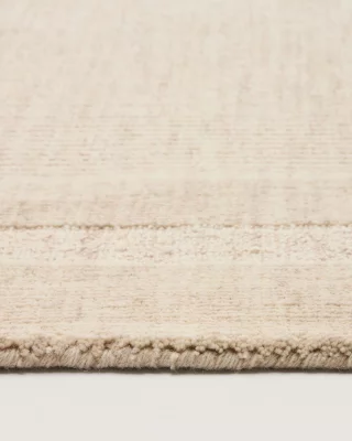 Ковер Dalena из бежевой полосатой жаккардовой шерсти 300X200 CM 5