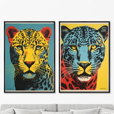Набор из двух постеров на холсте The Kitty 75X105 / 75X105 CM 8