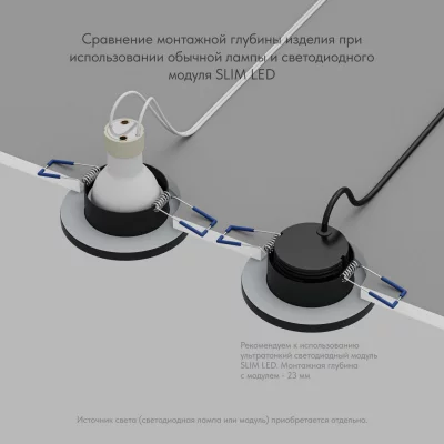 Влагозащищенный встраиваемый точечный светильник Vand 8X8X3 CM 5