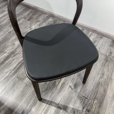 Подушка к стулу Лугано без подлокотников черная экокожа 45X43X2 CM 10