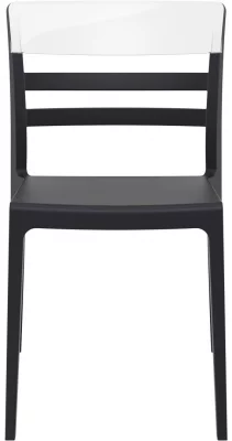 Стул пластиковый Moon 52X57X83 CM чёрный 4