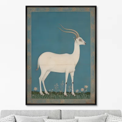 Постер на холсте White goats 75X105 CM 6