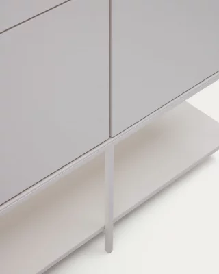Высокий четырёхдверный комод Vedrana белый лакированный МДФ 97.5X160 CM 4
