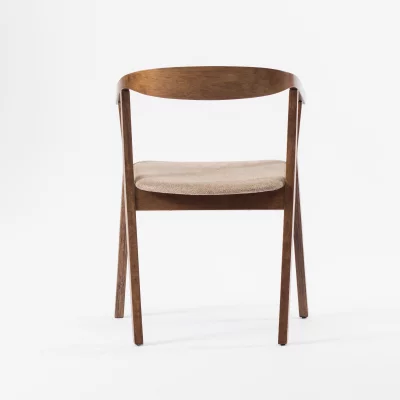Стул Джон бежево-коричневая ткань ножки орех 56X47X77 CM 5