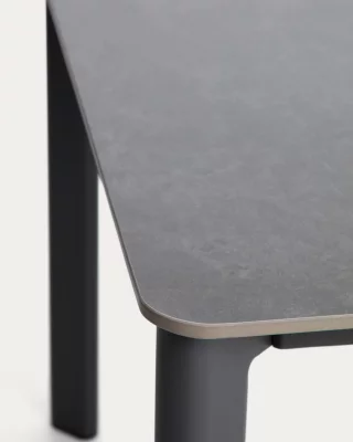 Стол Anafi из спеченного камня и графитового алюминия 180X90X75 CM 4