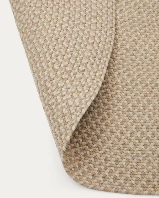 Овальный бежевый ковер Rodhe из 100% PET 160X230 CM 5