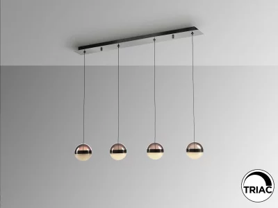 Подвесной светильник Orbes 4L черный хром 90X12X12 CM 6