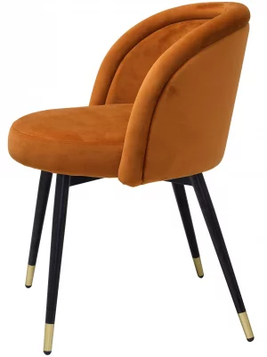 Комплект из двух стульев Chloe 58X58X77 / 58X58X77 CM оранжевого цвета 4