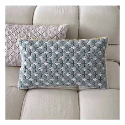 Декоративная подушка Silai Cushion 60X35 CM серо-голубая 5