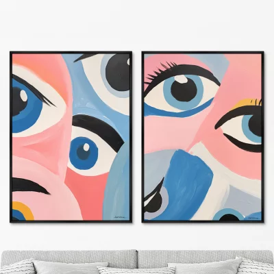 Набор из двух постеров на холсте Different views 75X105 / 75X105 CM 8