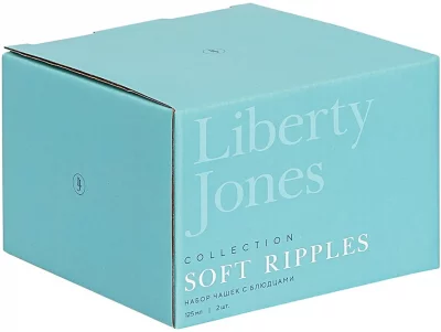 Набор из двух чашек с блюдцами Soft Ripples 125 ml 5