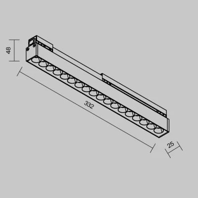 Уличный трековый светильник Exility IP 33X3X5 CM 10