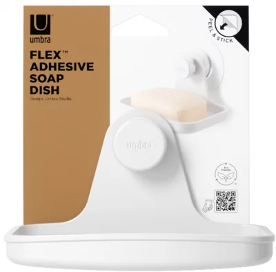 Мыльница для душа настенная Flex Adhesive 13X10X9 CM 9