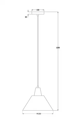 Подвесной светильник FR5276PL-01N1 25X120 CM 10