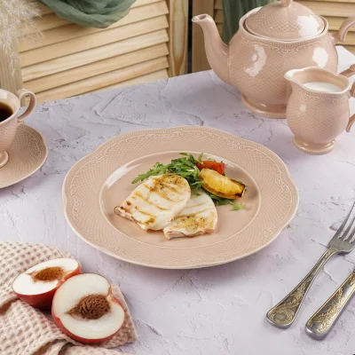 Тарелка фарфоровая Aristocrat Peach Tea Ø27 CM 3