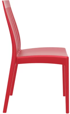 Стул пластиковый Soho 45X55X89 CM красного цвета 5