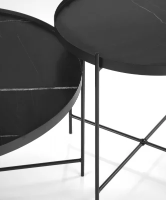 Комплект из двух столиков Julieta 70X70X40 / 48X48X47 CM 4