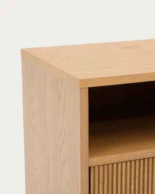 Прикроватная тумба Helvine из шпона дуба с 1 ящиком 60X40X52 CM 5