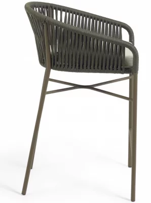 Барный стул Yanet 55X50X85 CM зелёного цвета 3