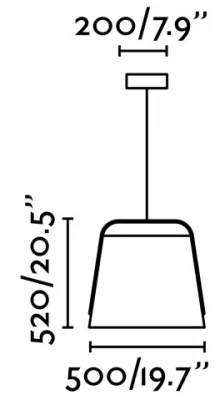 Подвесной светильник Stood 50X50X52 CM 5