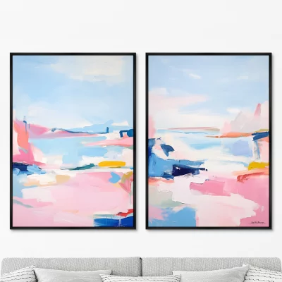 Набор из двух постеров на холсте Landscape Collection 75X105 / 75X105 CM 8