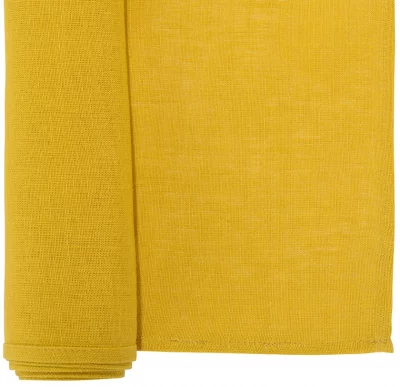 Дорожка на стол из стираного льна Essential 45X150 CM горчичного цвета 3