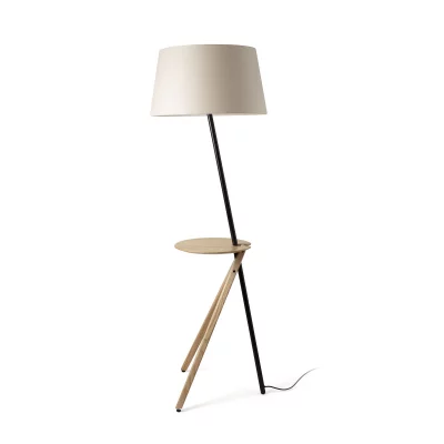 Торшер TREEWOOD с поддоном из ясеня и бежевым абажуром 51X47.6X175 CM 5