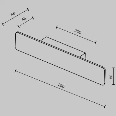 Настенный светильник Stela LED 29X5X8 CM 7