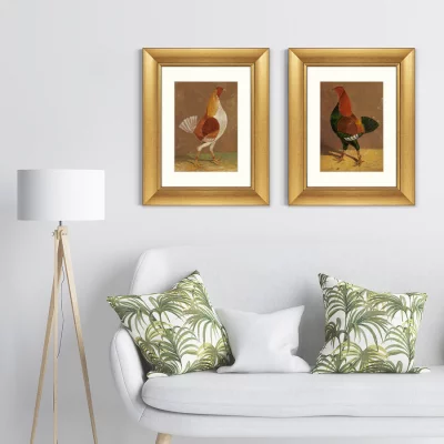 Диптих Fighting Cocks 41X51 / 41X51 CM 5