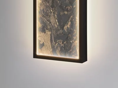 Настенный светодиодный светильник Stone CCT черный 100X15X6 CM 16