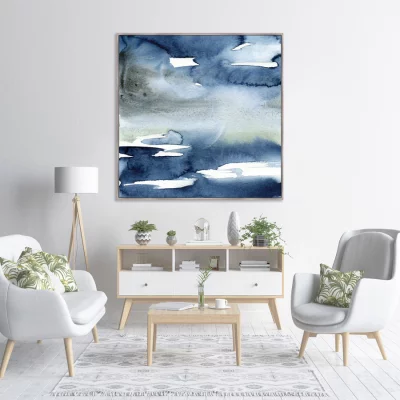Постер на холсте River valley view 105X105 CM 3