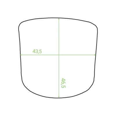 Подушка к стулу Лугано бежевая ткань 45X46.5X3 CM 9