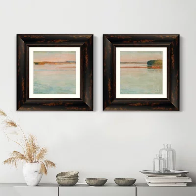Диптих Lake sketch at sunset 36X36 / 36X36 CM 5
