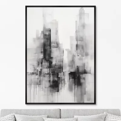 Постер на холсте Evening in the city 75X105 CM 6