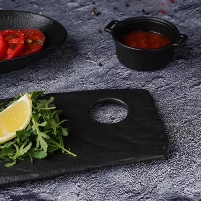 Платформа для закусок Black Raw Stellar 43X13 CM 4