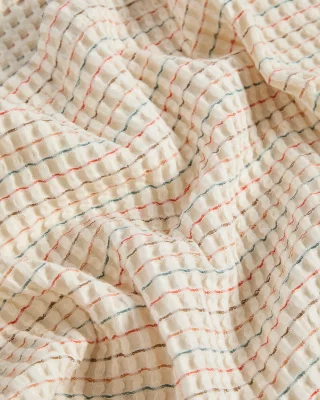 Покрывало Wufy 100% хлопок в клетку для раскладной детской кроватки 100X120X1 CM 4