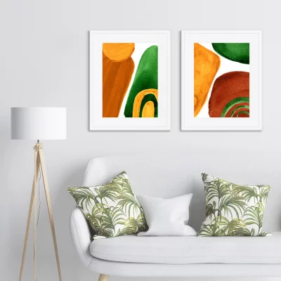 Набор из двух постеров Forms and colors 42X52 / 42X52 CM 4