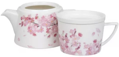 Набор чайник заварочный и кружка Cherry Blossoms 650 / 650 ml 5