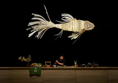Подвесной светильник в форме рыбы KOI LS 352X140X175 CM бежевый 5