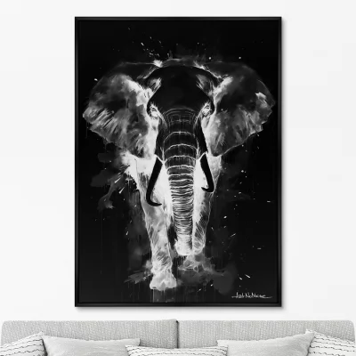 Постер на холсте Walking elephants 75X105 CM 6