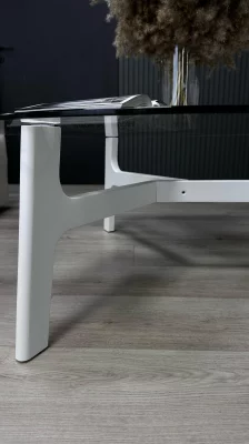 Журнальный стол Вуд Белый 90X35X90 CM 3