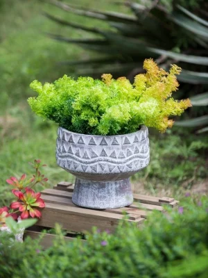 Декоративное кашпо из терракоты 25X25X21 CM 15
