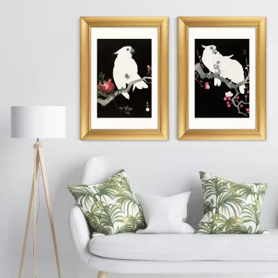 Диптих Cockatoo and pomegranate 51X71 / 51X71 CM 5
