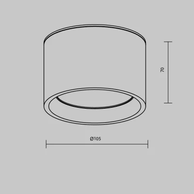 Потолочный накладной светильник Артику C090CL-10W4K-B 10X5X7 CM 8